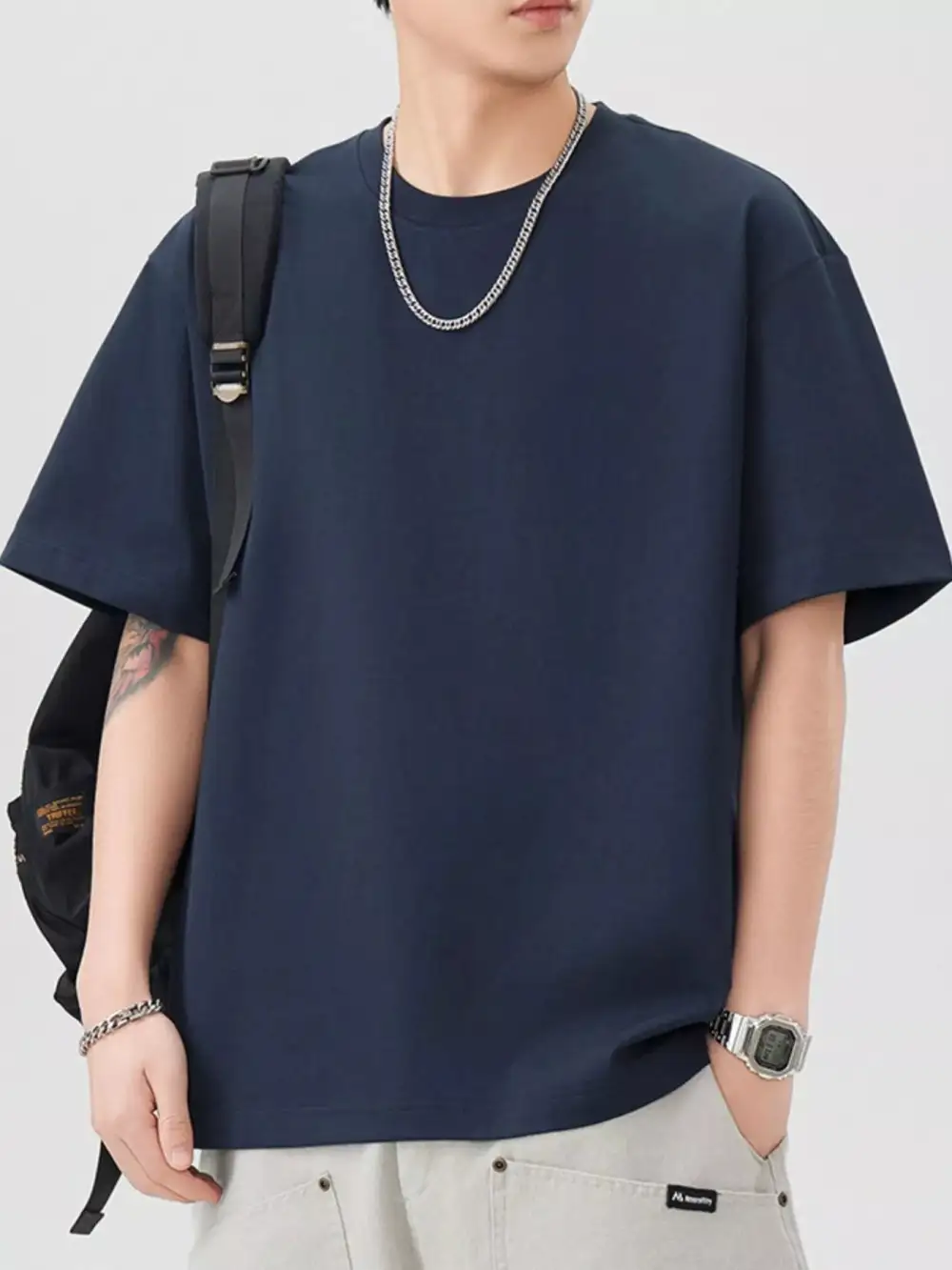 Cotton Round Neck Short Sleeve T-Shirt