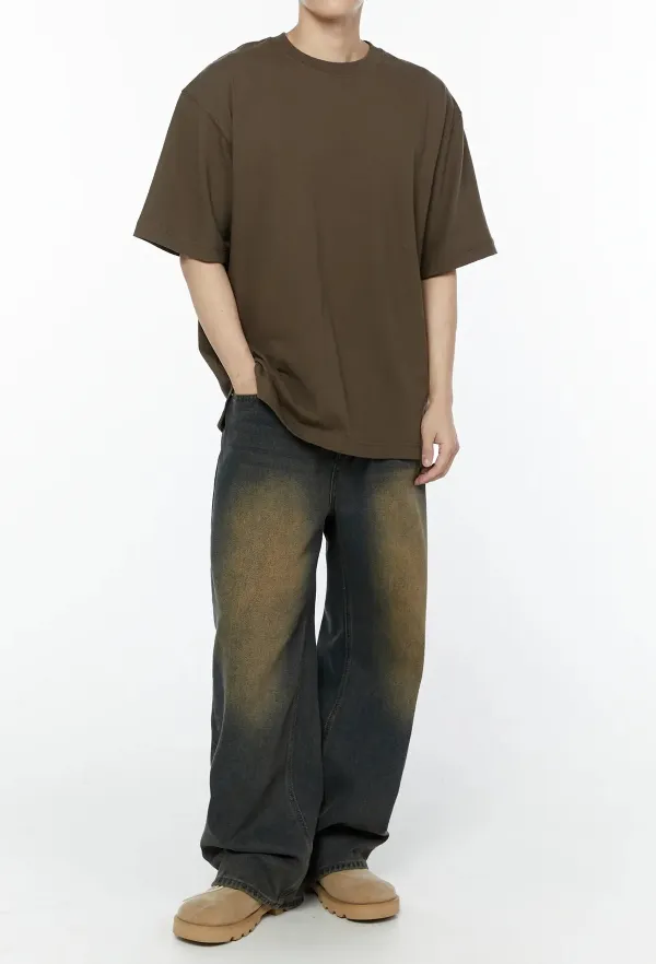 Men's Basic Crewneck Oversized T-Shirt