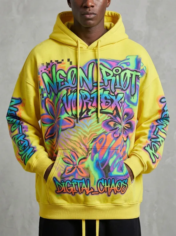 Unisex Streetwear Abstract Hoodie