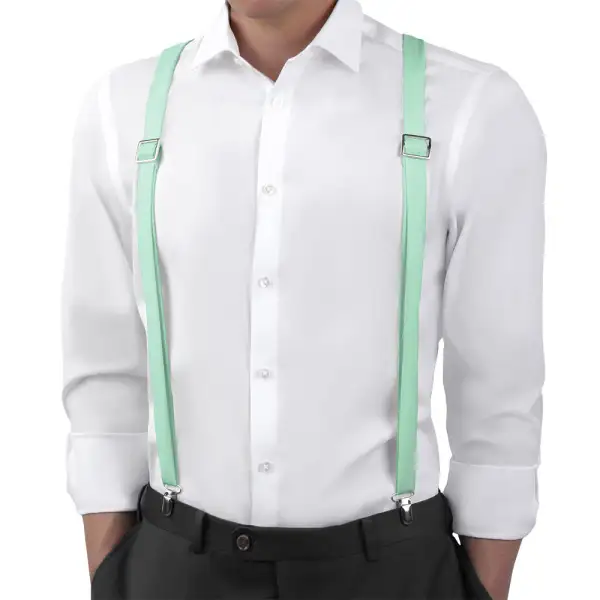 Refined Subtle Wedding Suspenders