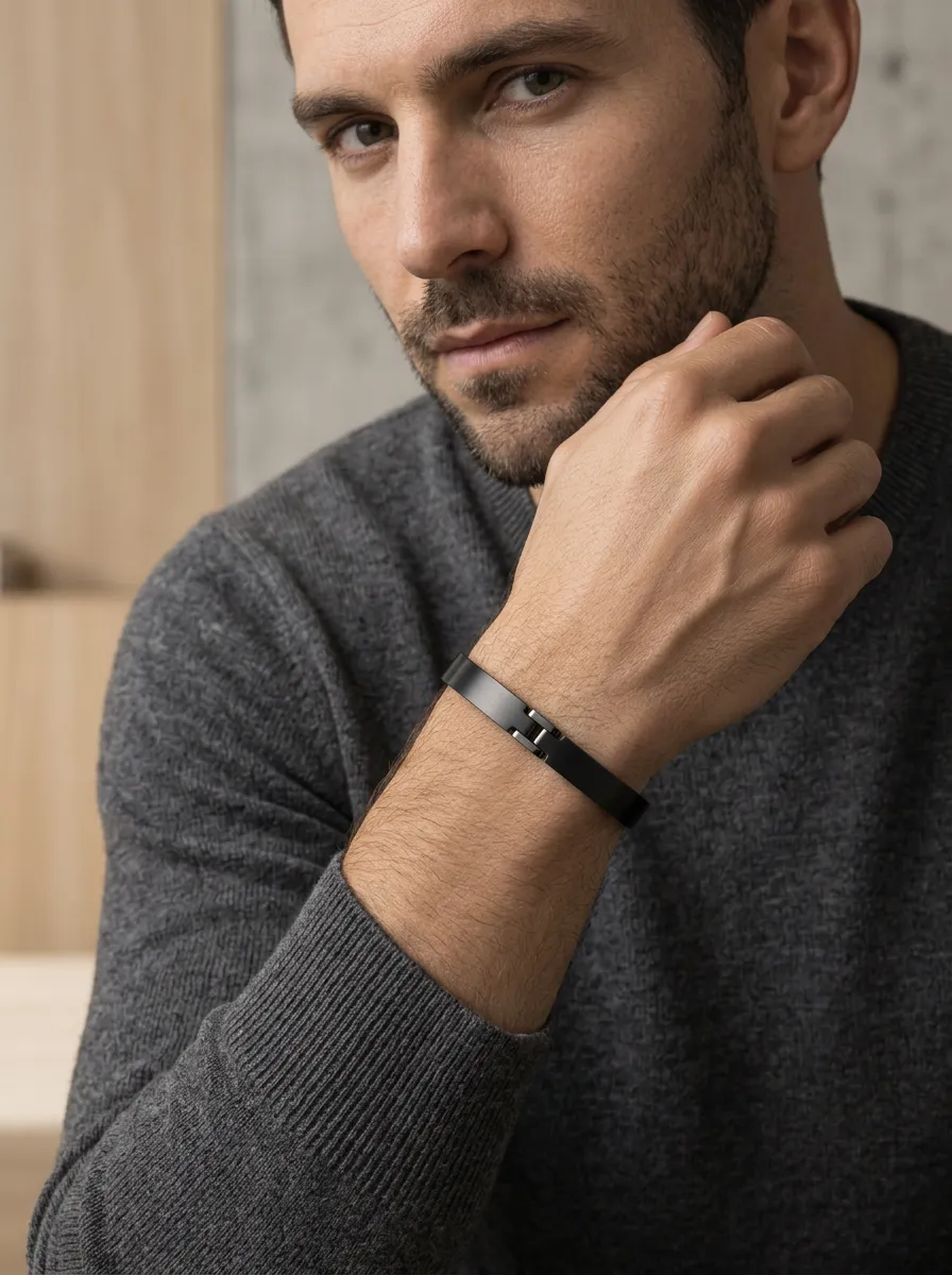 Men's Minimalist Stainless Steel Bracelet