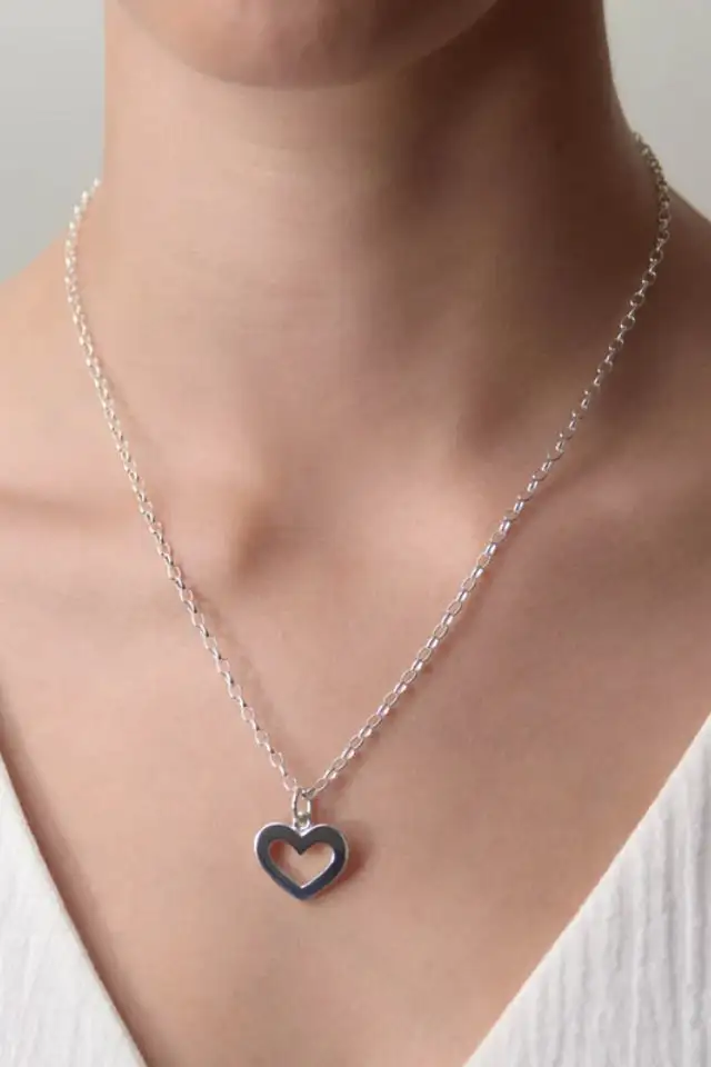 Heart Oval Necklace