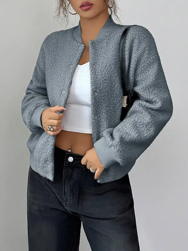 Streetwear Button Front Jacket