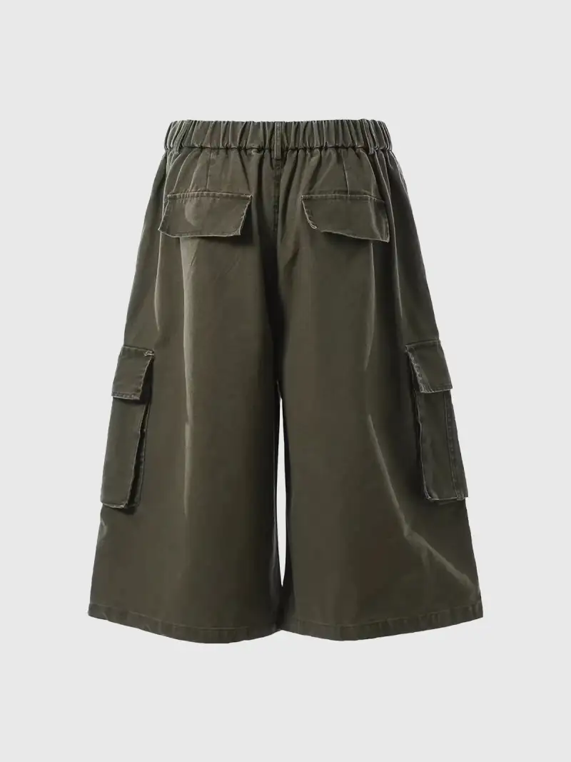 Casual Wide-Leg Shorts