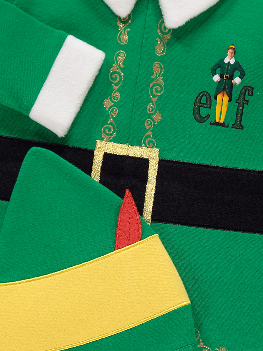 Buddy The Elf Christmas All In One and Hat Outfit detail 1