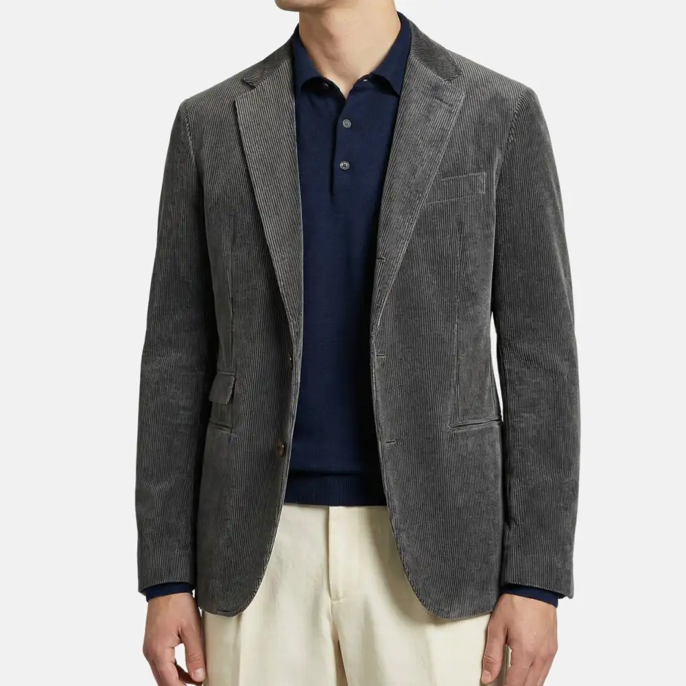Corduroy Tailored Blazer Jacket