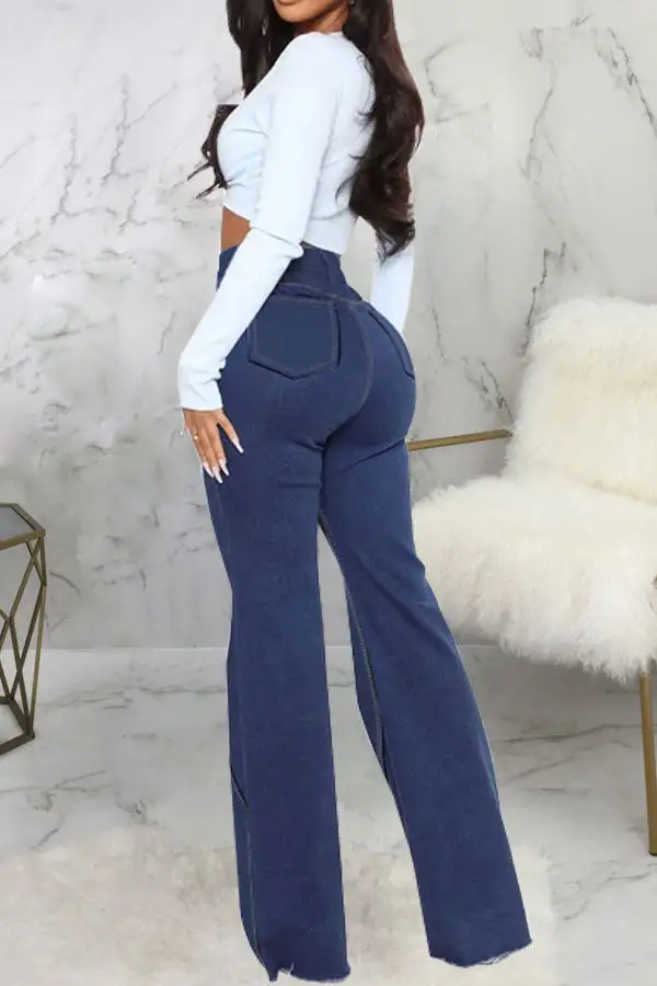 Patchwork Flared Jeans