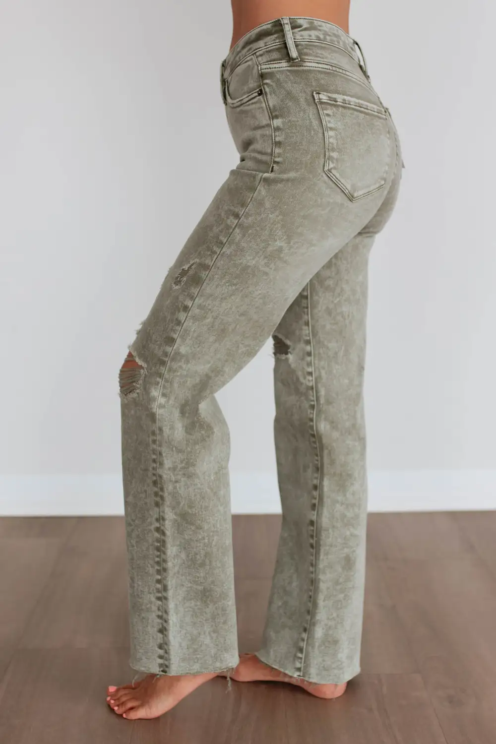 Women's High Rise Wide Leg Tummy Control Jeans