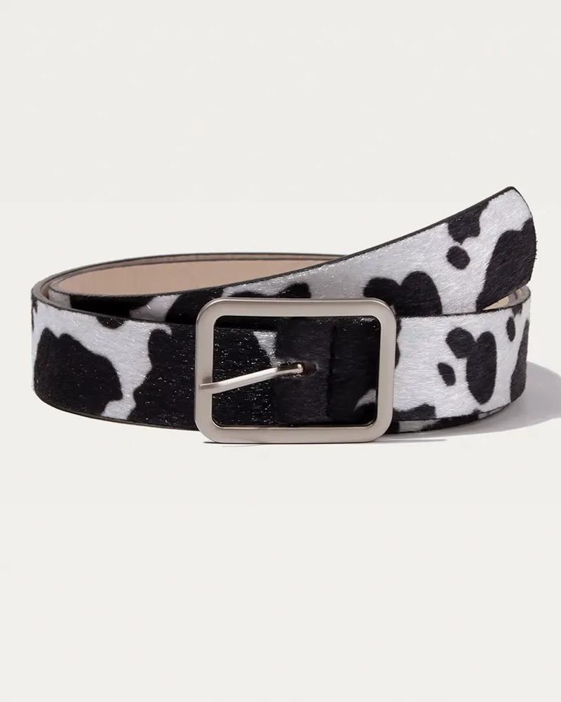 Cow Print Women's Belt