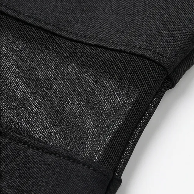Mesh Detail Wide Leg Sleek Jumpsuit