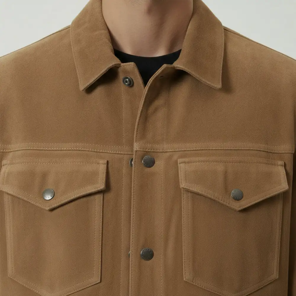 Modern Suede Trucker Jacket