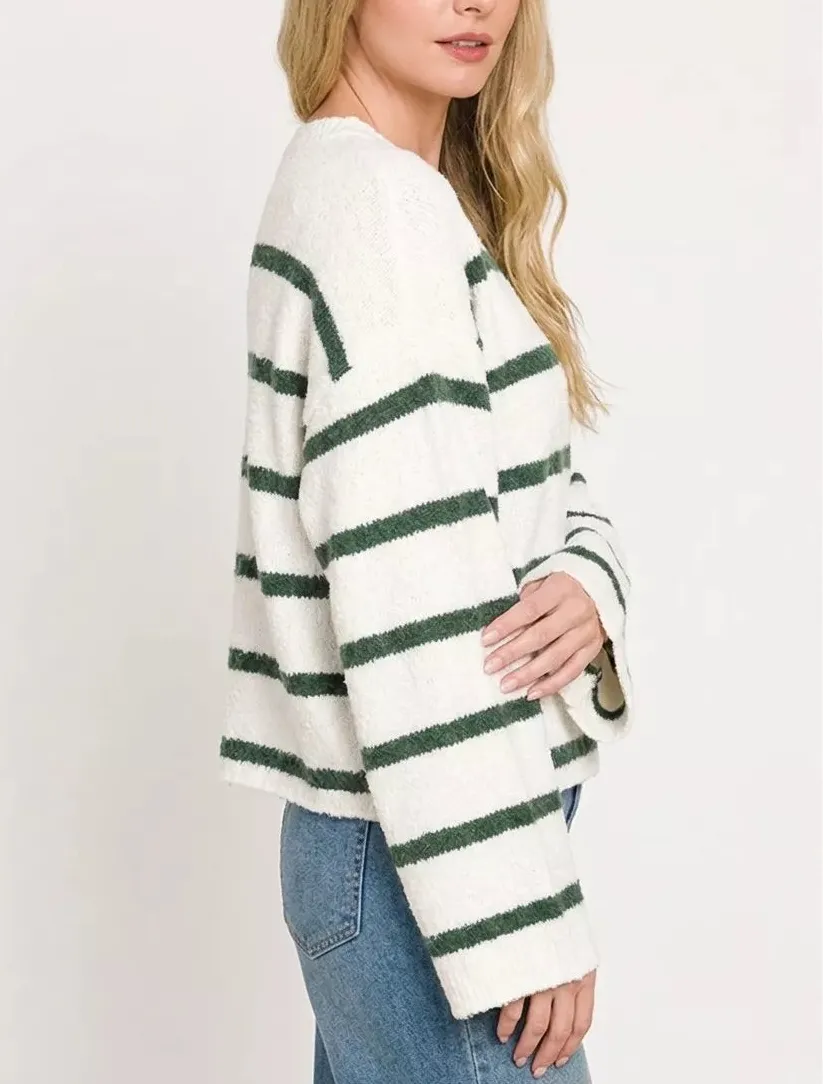 Wool Blend Striped Sweater