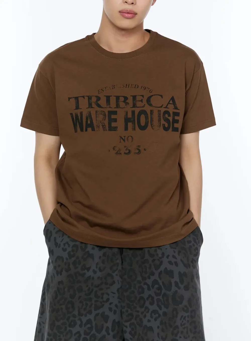 Men's Drop-Shoulder Graphic Print T-Shirt