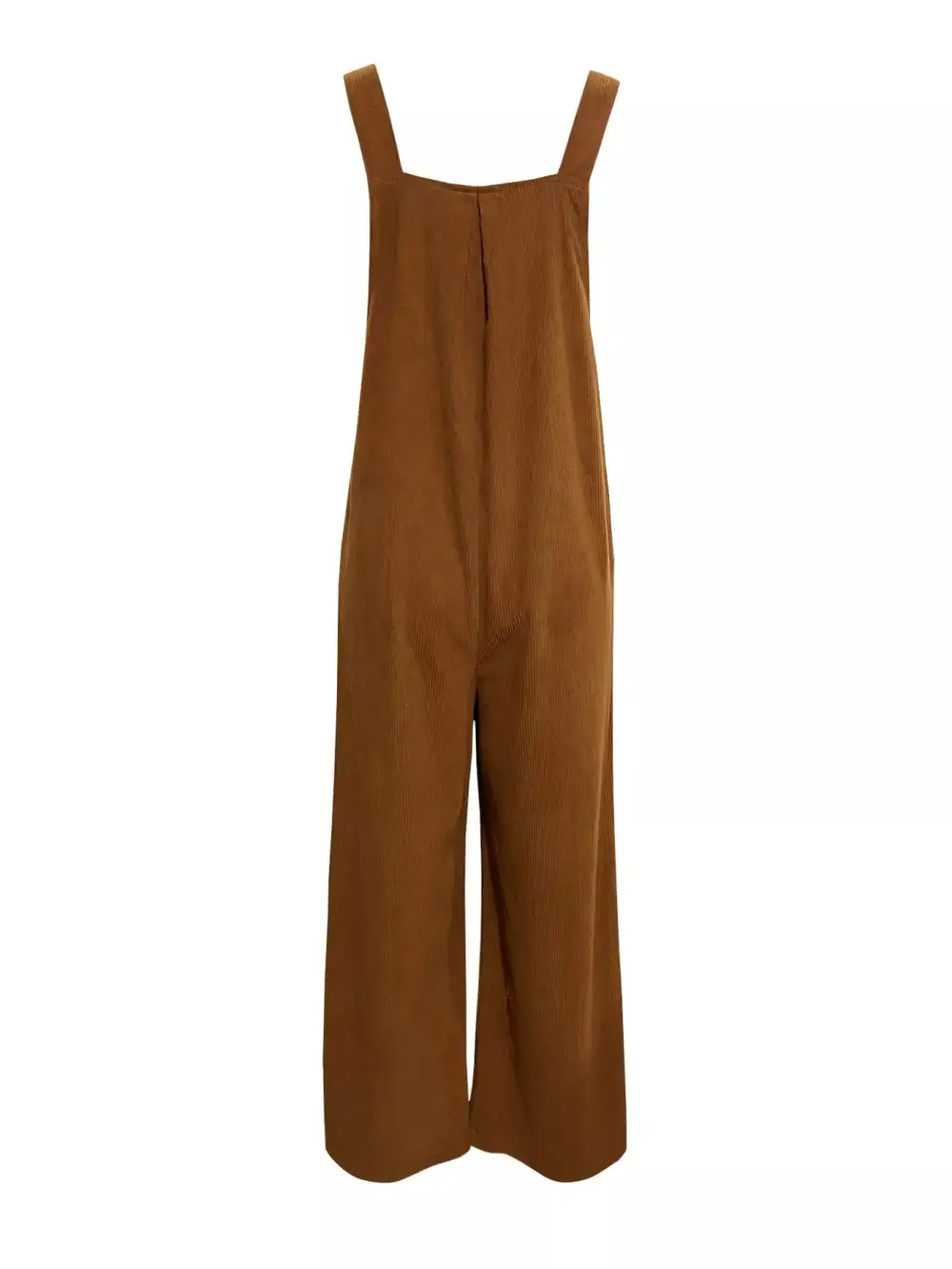 Front Ruched Wide Leg Pockets Jumpsuit