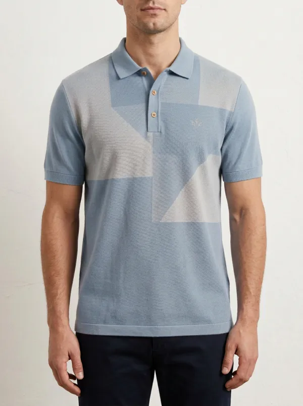 Minimal Geometric Men's Polo Shirt