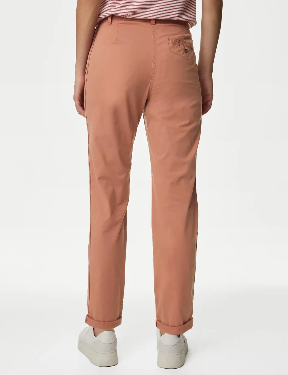 Cotton Rich Tea Dyed Slim Fit Chinos Grey
