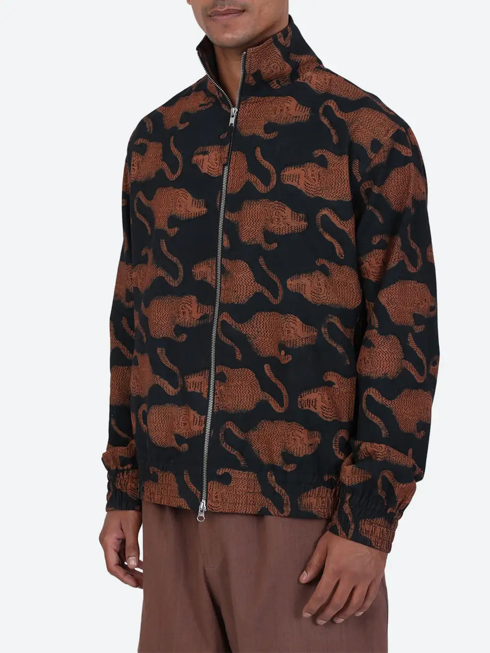 Men's Two Way Zip Cotton Jacket