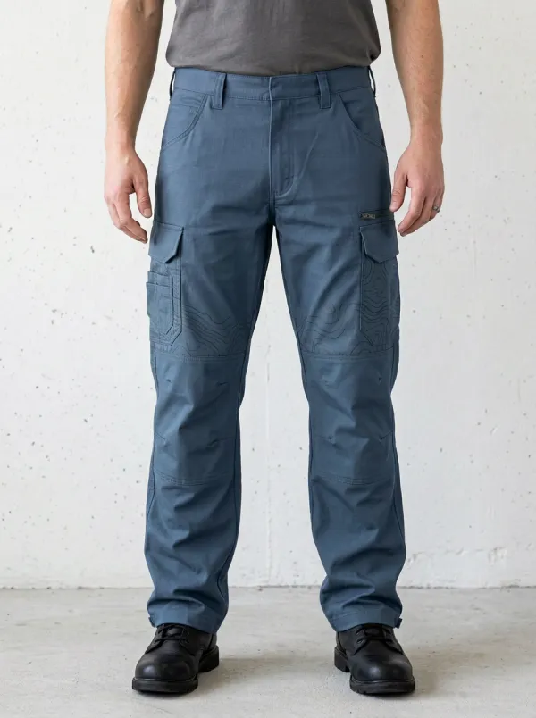 Unisex Outdoor Topographic Map Printed Tactical Cargo Pants — Everyday Edit