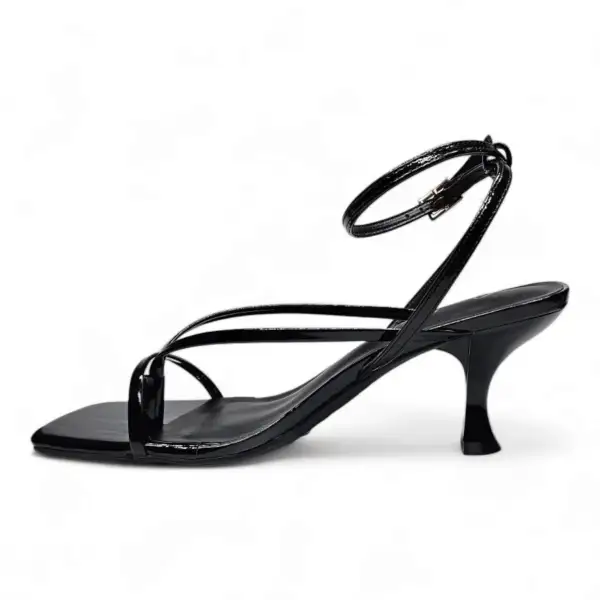 Align Thong Ankle Strap Kitten Heel