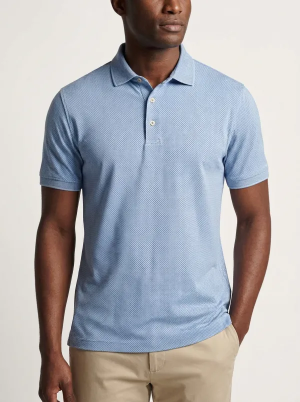 Clean-Line Micro-Dot Men's Polo Shirt