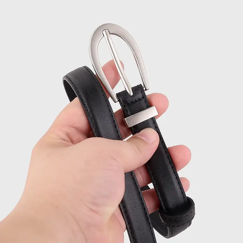 Polished Slim Profile Classic Belt