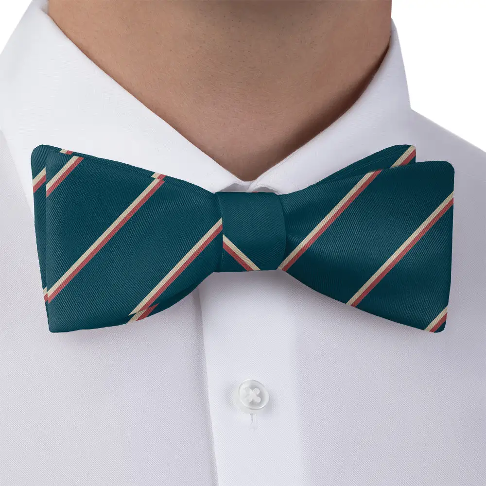 Club Stripe Motif Bow Tie