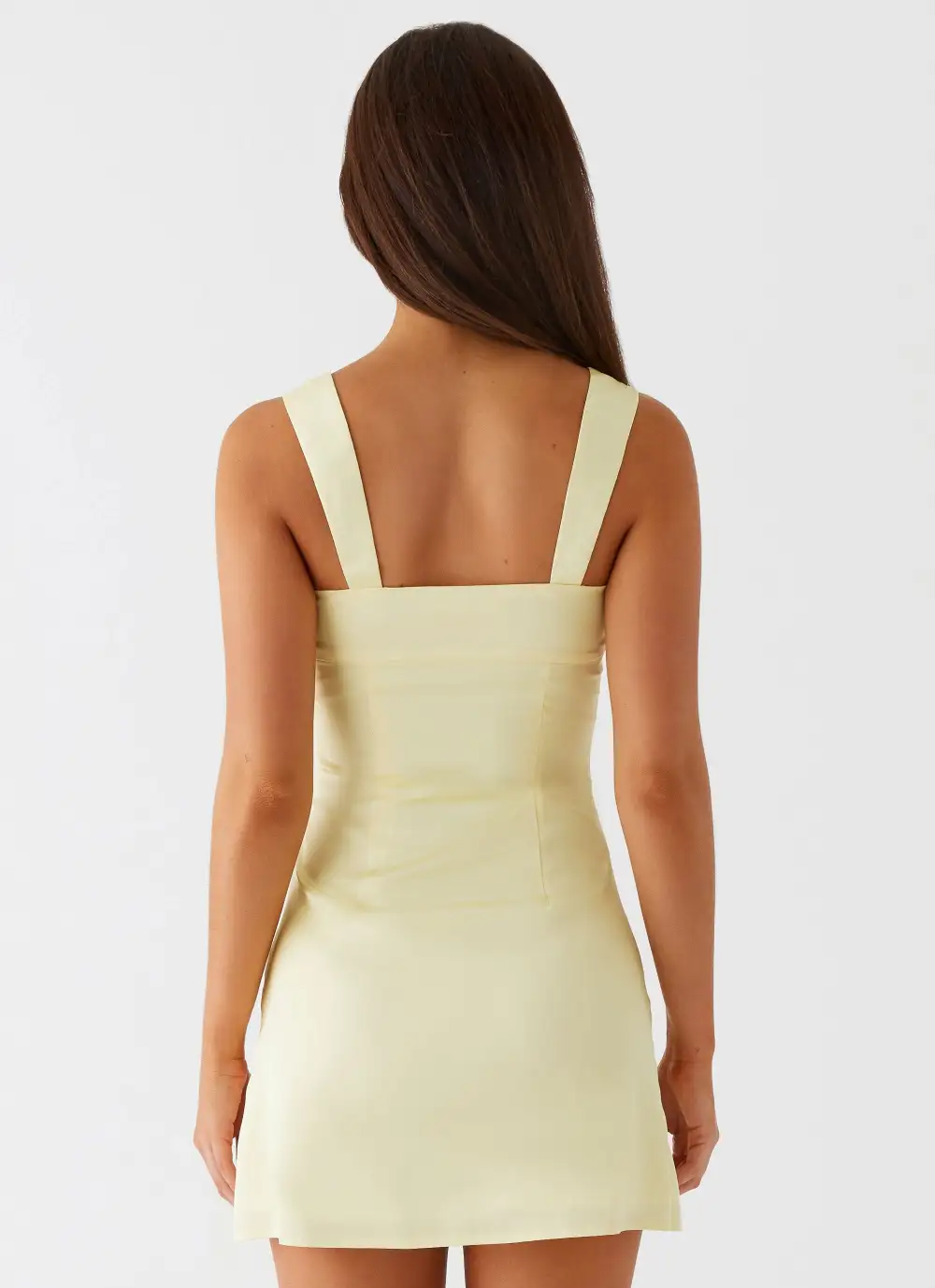 Sleek Satin Mini Dress