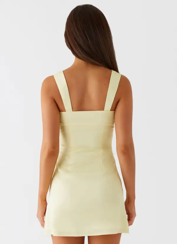 Sleek Satin Mini Dress