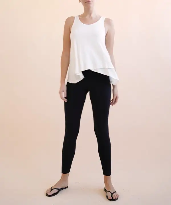 Bamboo Flared Tank Top