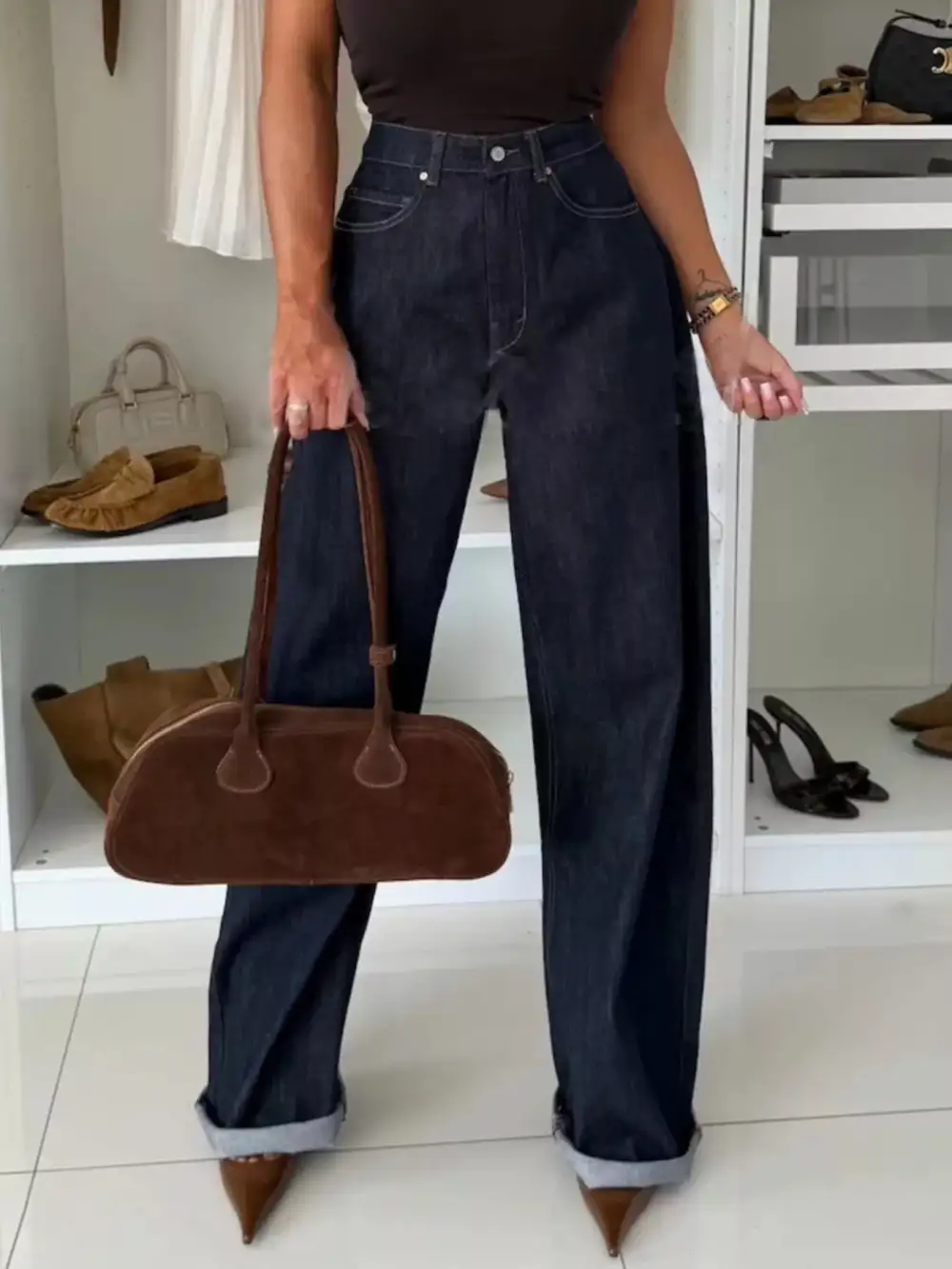 Sharp Relaxed Denim Jeans
