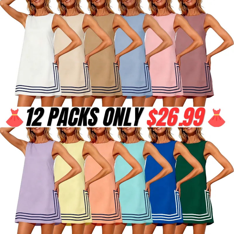 Summer Boho A-Line Mini Dress