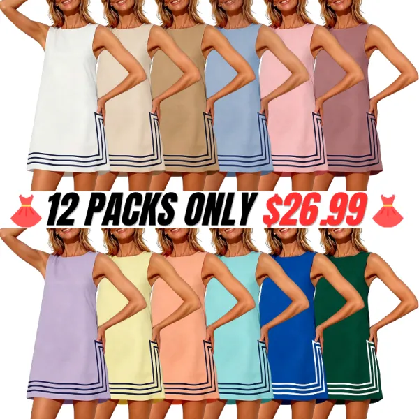 Summer Boho A-Line Mini Dress