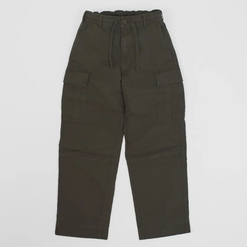Drawstring Canvas Cargo Pants
