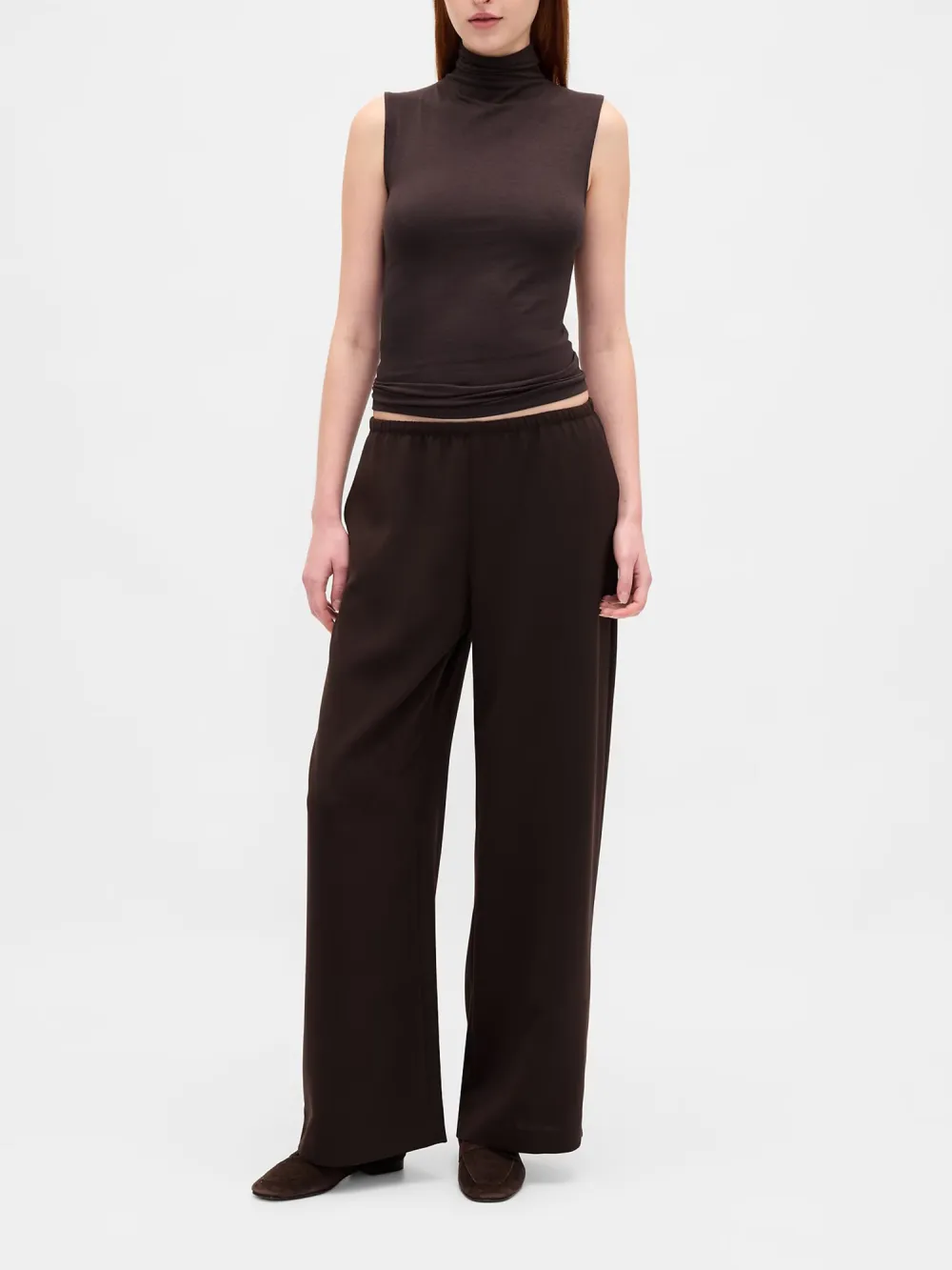 Drawstring Pure Pants
