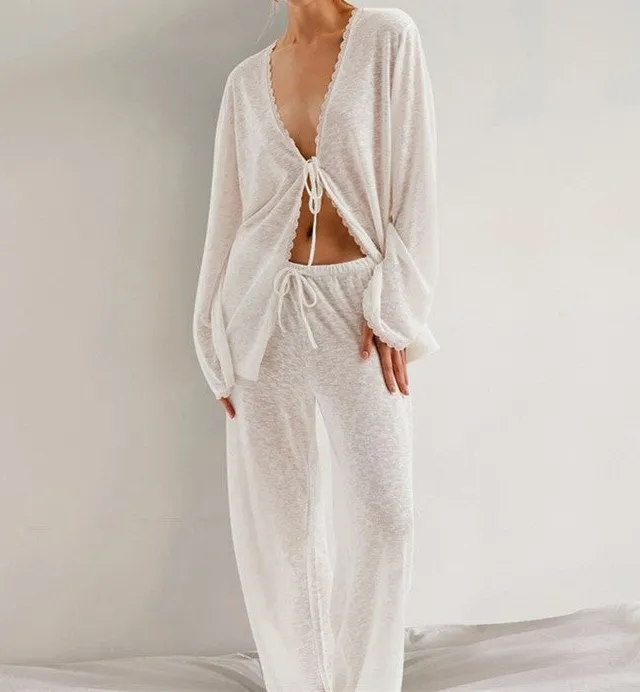 Comfortable Knit Long Sleeve Set