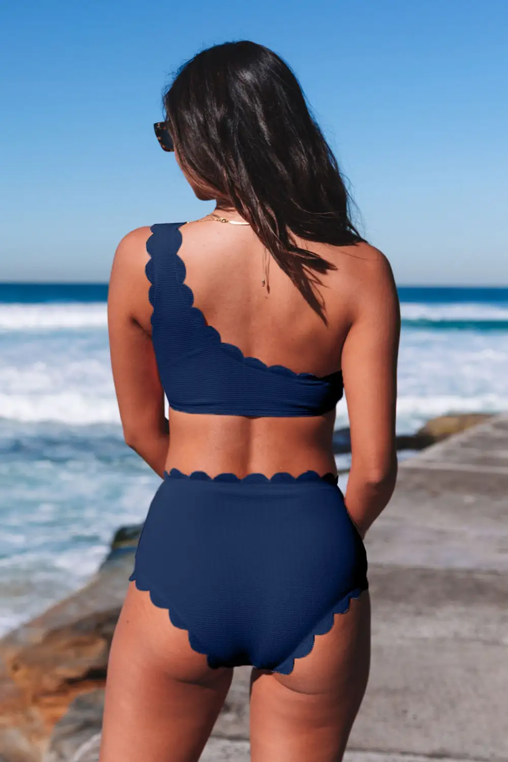 Swimwear Solid Decoration Bodycom Active Bikinis