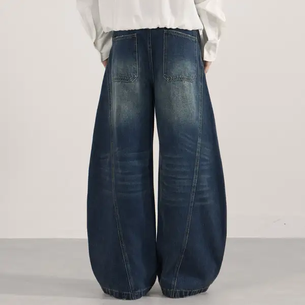 Relaxed Patchwork Denim Jeans