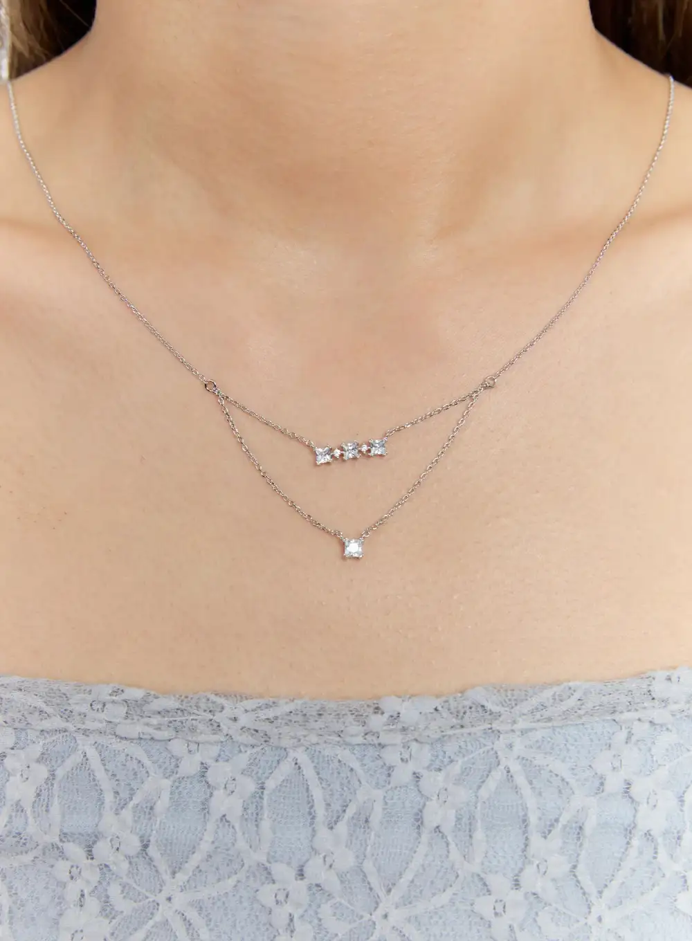 Chain Beadline Necklace