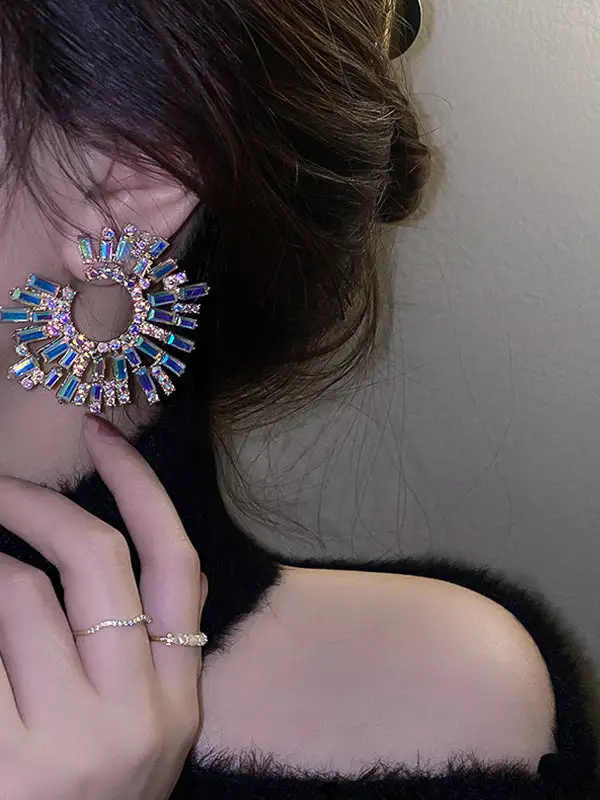 Radiant Nature-Inspired Accent Earrings