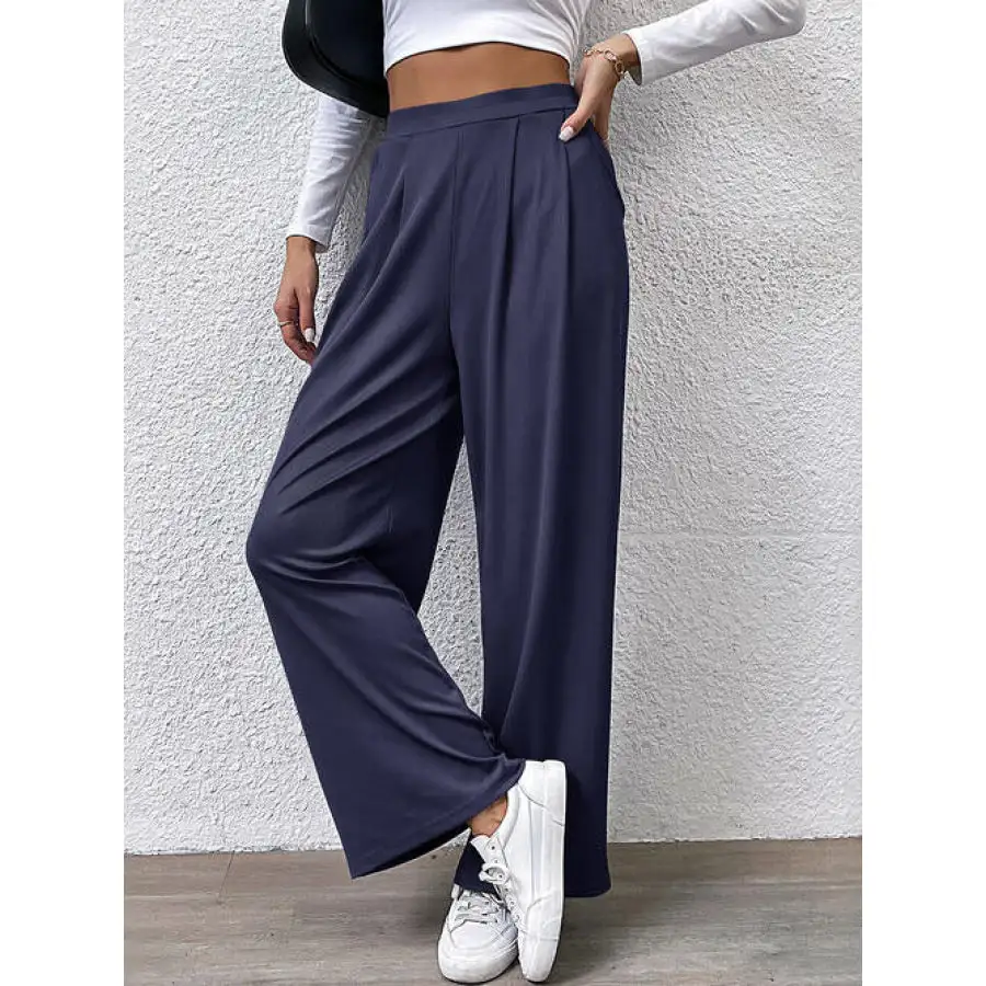 High Waist Straight Pants