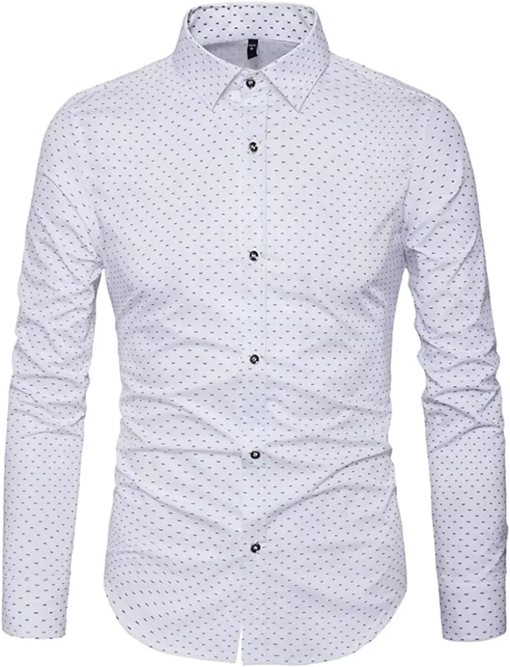 Polka Dot Long Sleeve Casual Shirt