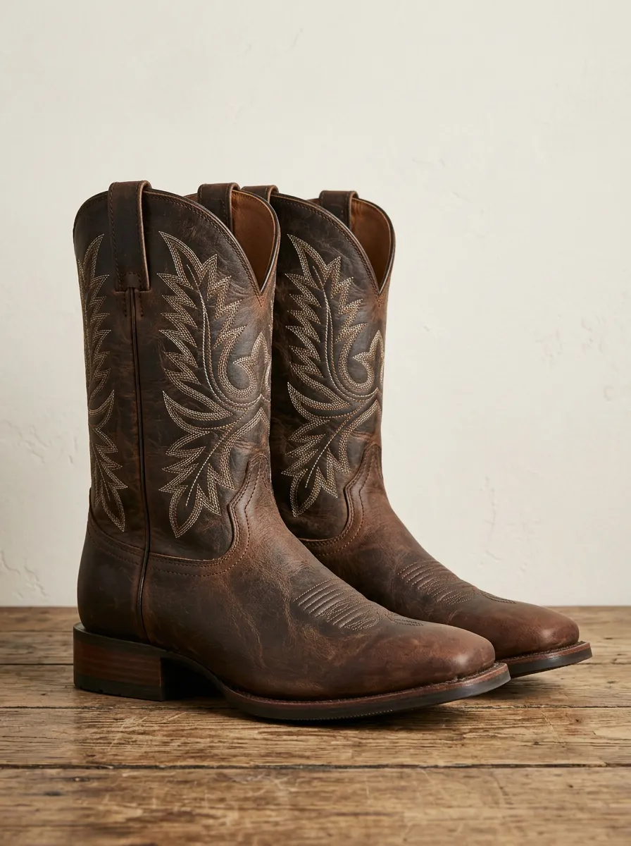 Timeless Embroidered Classic-Look Western Boots