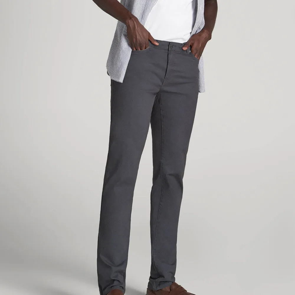 Men's Relaxed Slim Fit Cotton Stretch Pants