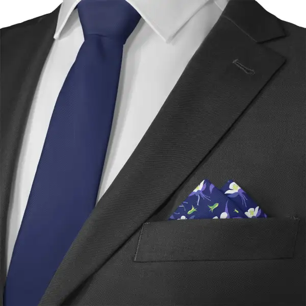 Understated Polished Floral Pocket Square