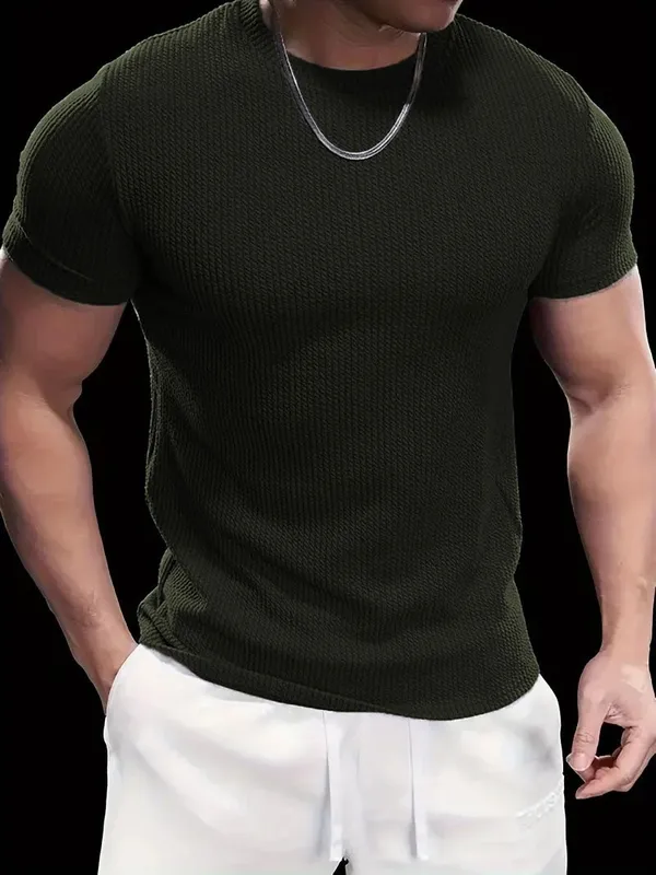 Premium Textured Crewneck T-Shirt