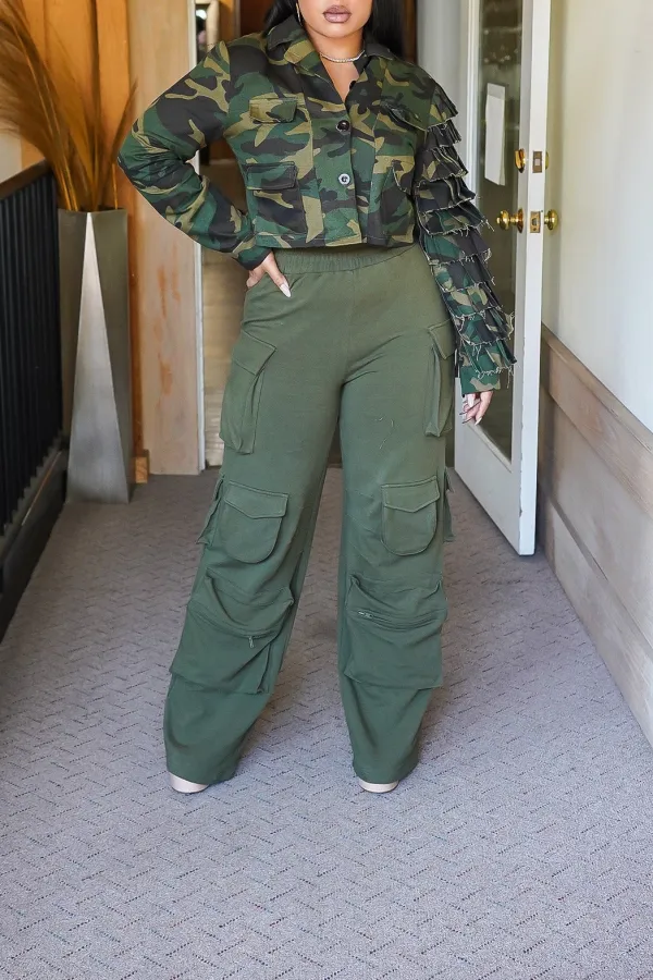 Pocketed Comfy Big Pockets Cargo Pants