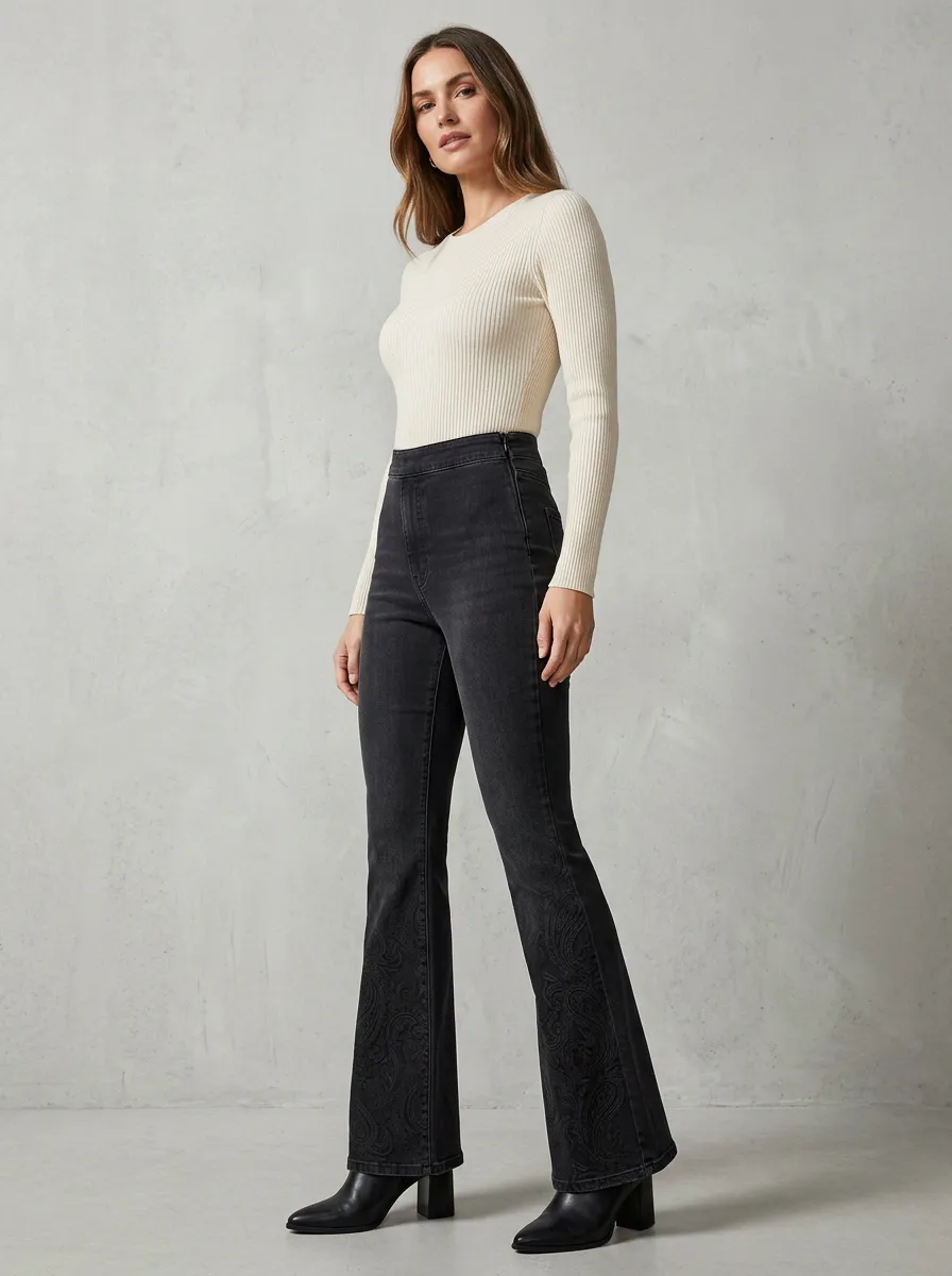 Women's High Waist Casual Denim Jeans