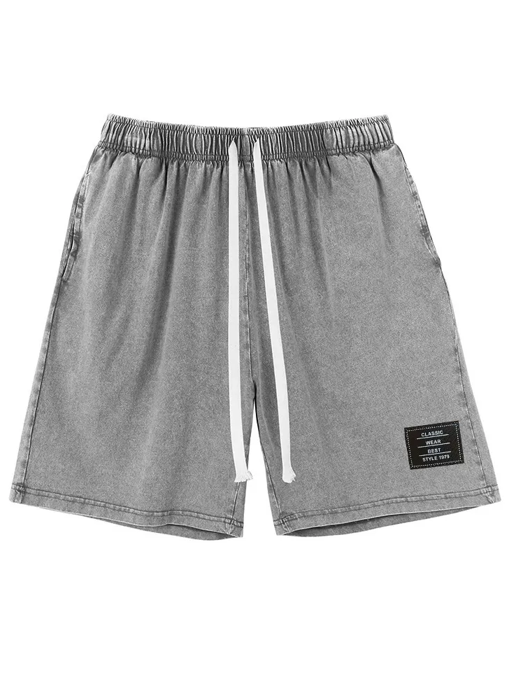 Garment Washed Pocket Shorts