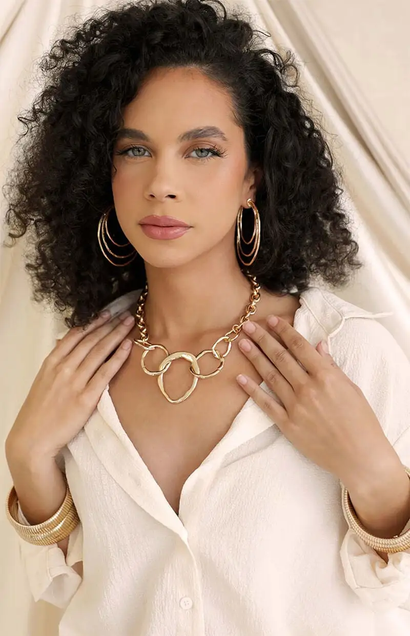 Ettika Interlocking Chain Necklace