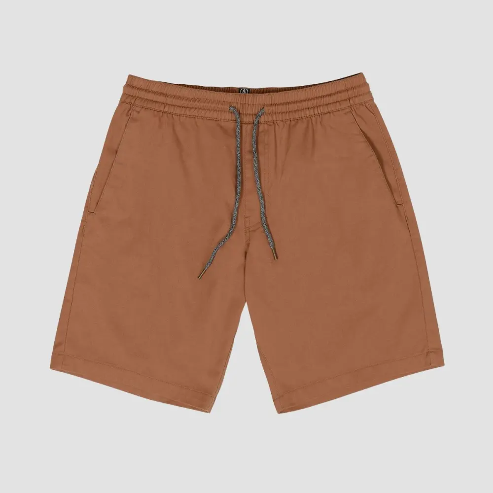 Elastic Waist Pocket Lightweight Casual Shorts
